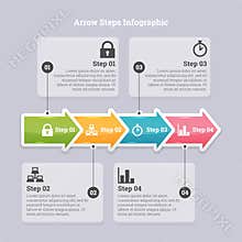 Arrow Steps Infographic