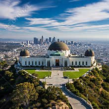 An AI generated image of Griffith Observatory