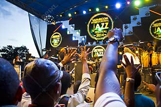Fans at Safaricom Jazz Festival