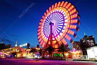 Ferris wheel at night