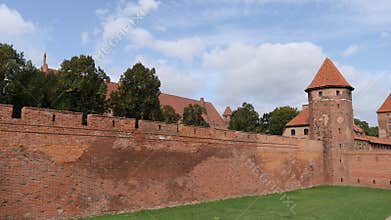 External fortifications of teutonic order castle in Malbork, Poland