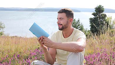 Author writing around inspiring nature