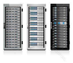 Three Servers - Server in Cabinets
