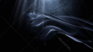 Luxury Background with Flowing Wave-Like Fabric Shape and Subtle Light