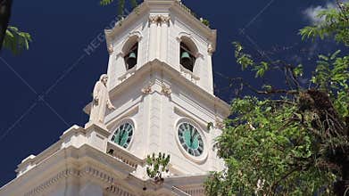Corrientes Capital, Argentina: La Merced Church Tower, Clock & Dome