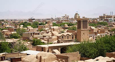 Ancient City of Meybod in Iran. Desert City in Yazd Province.