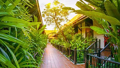 Corridor in a comfortable hotel. Thailand
