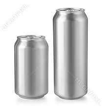 Aluminum cans isolated