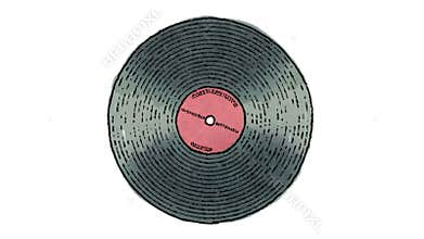 Vinyl record + alpha matte