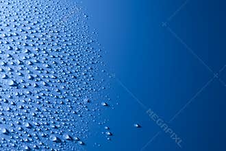 Abstract Water Drops Background with copy space