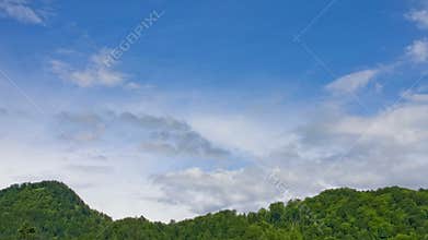 Time laps bad clouds coming