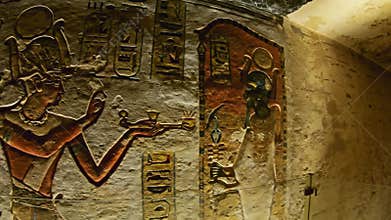 ancient color egypt images on wall