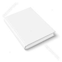 Blank book template.