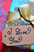 handwritten gift card - happy valentines day