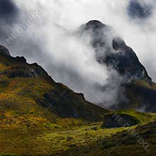 Fall in Tibet Himalayas