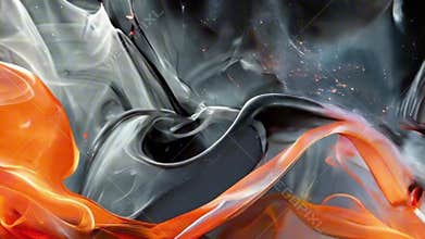 Beautiful texture thick smoke for design natural color, abstract vivid composition consists of fictional