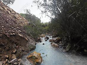 Rocky flowing stream hydrogen sulfide