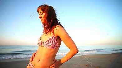 Beach woman