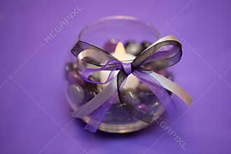 Purple Wedding Table Decoration Centerpiece