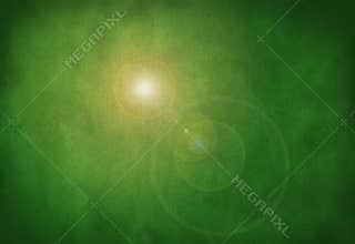 Green grunge stone texture background sun flare