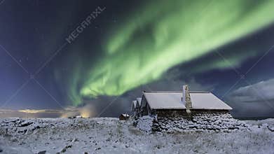 Northern Lights in winter