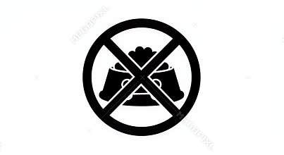 Black and White No Feeding Prohibition Sign