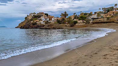 Playa de Bolnuevo beach near Mazarron