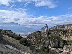 Beautiful landscape from the Meteora
