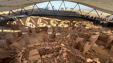 Gobekli Tepe Neolithic Archaeological Site in Sanliurfa, Turkiye