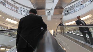 Escalators in mall