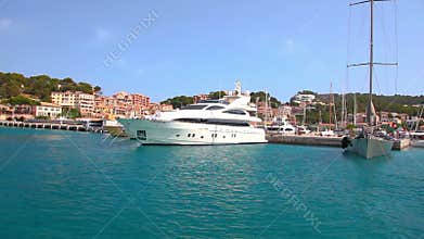 Yachts in Port de Soller, Mallorca Island, Spain