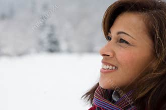 Profile of a mature woman
