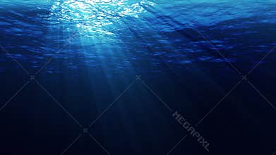 Underwater Light Rays Looped Animation