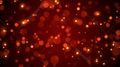 Bokeh Blurred Light Particles Defocused Warm Loop Background Loop