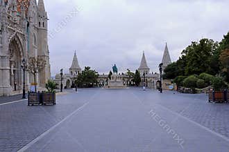 Fisherman\'s Bastion (Halaszbastya), fortress with 7 turreted lookout towers