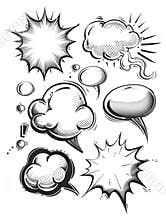 Comic speech bubbles