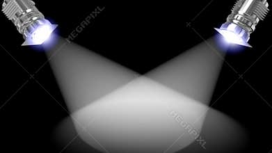 Animated white reflectors,add your product in the middle,seamless loop, stock footage