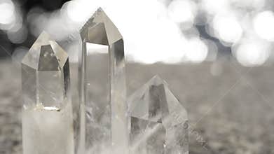 Crystal at the waterside