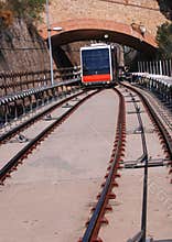 Commuter train at station