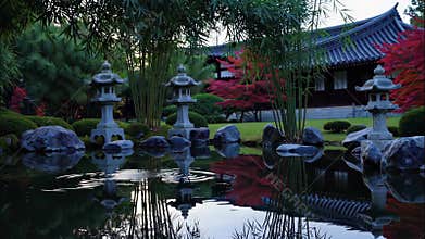Serene Eastern Garden