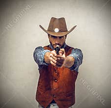 Cowboy with a gun