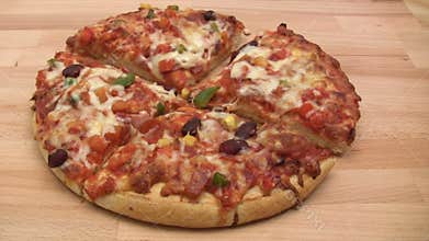 Eating Pizza