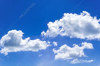 Blue sky clouds