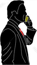 Businessman on cellphone