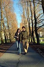 Students on campus