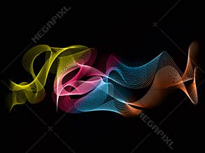 Abstract wave background colour