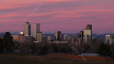 Downtown Denver before Dawn Time-lapse