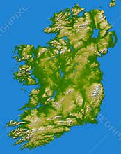 Irish Ireland map