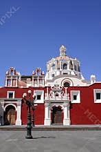 Santo domingo church in puebla city, mexico