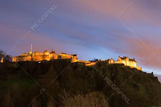 Edinburgh Castle At Night